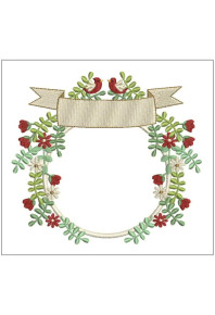 Dec155 - Birds and Ribbon Wreath